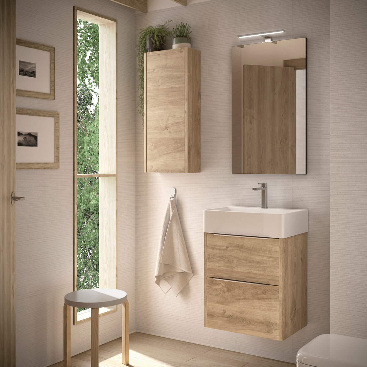 Badrumsmöbel Set Tenfors Smidig 50 cm Ek