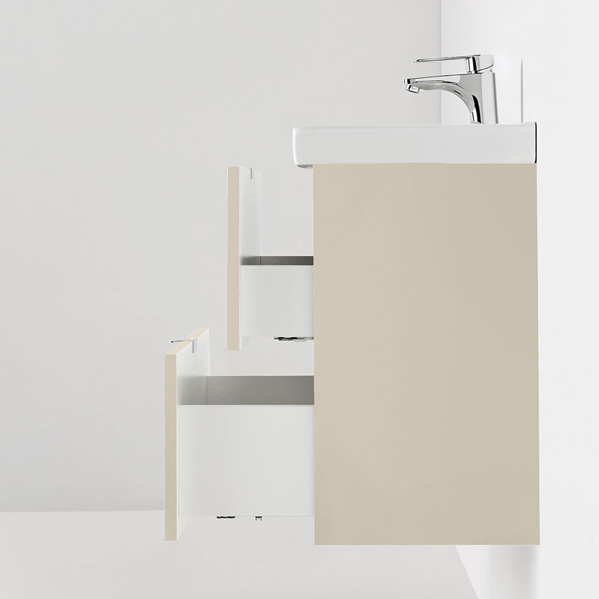 Badrumsmöbel set Hafa Neat Lådor med Tvättställ Beige 42cm