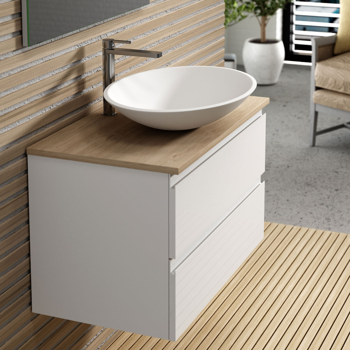 Bänkskiva Tenfors 80x45 cm Ek