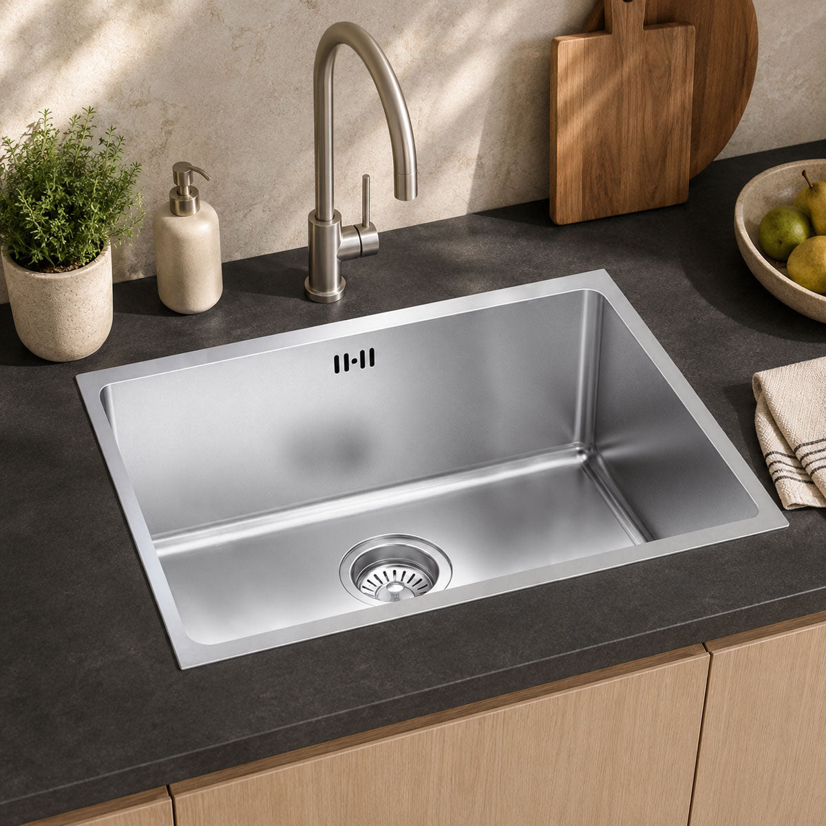 Diskho Tenfors Berlin Rostfri 76x44