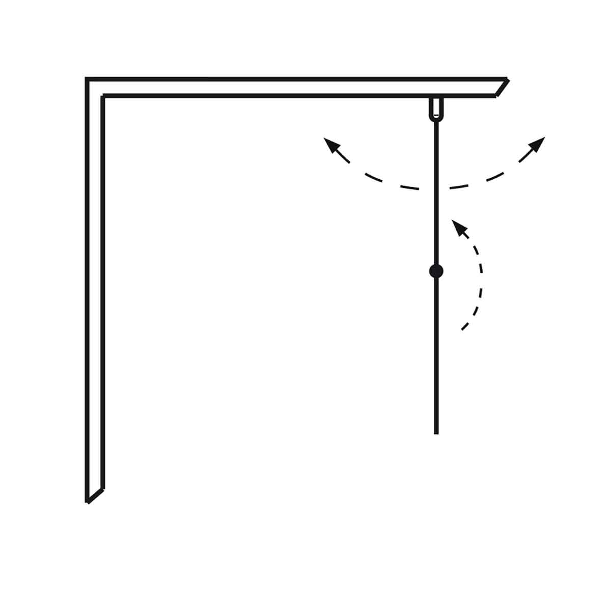 Duschdörr Hafa Igloo Pro Vik 70 Klarglas Svart