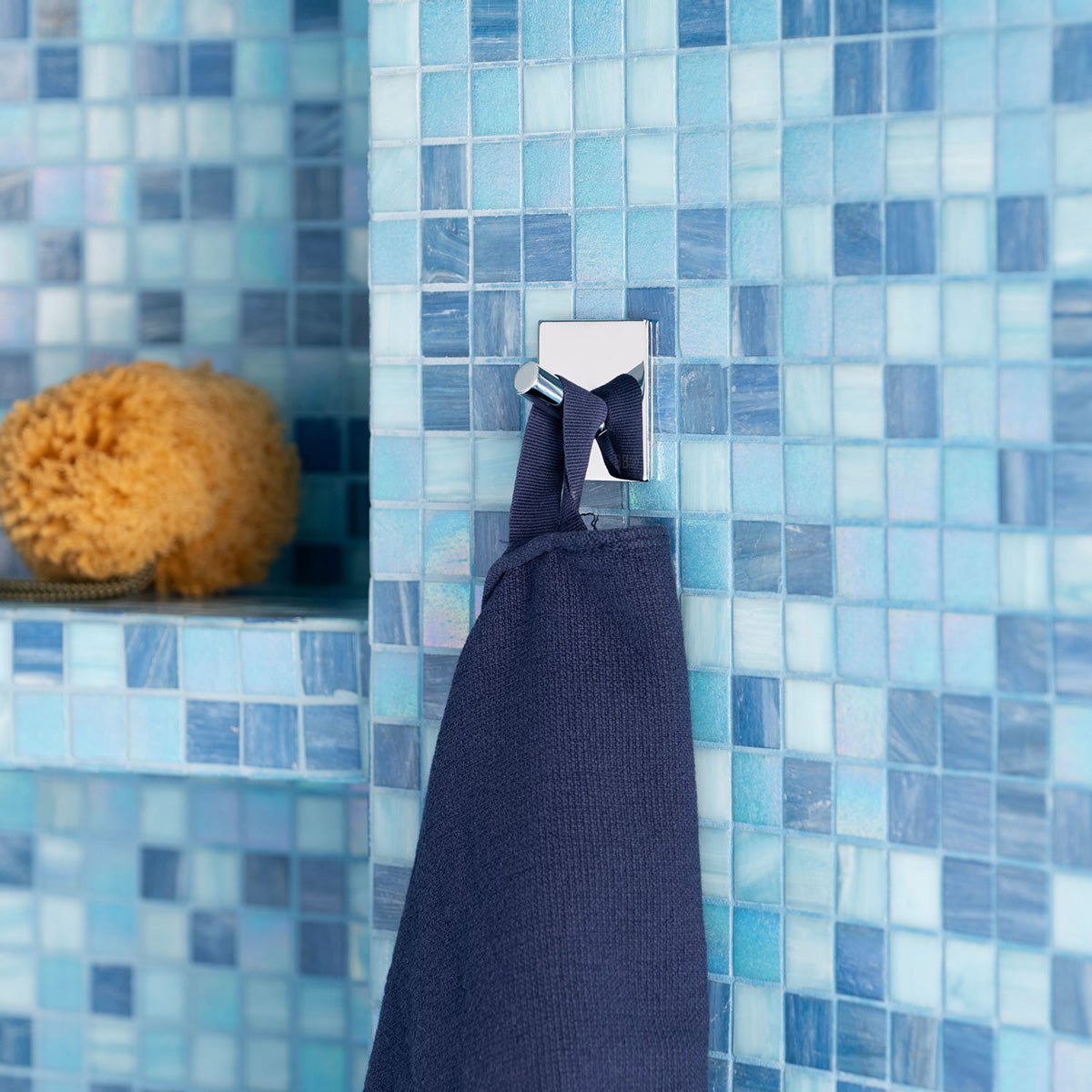 Enkelkrok Smedbo Selvklebende Kantet Krom Polert