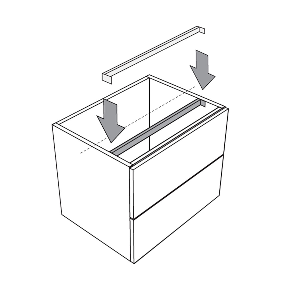 Bänkskiva Tenfors 120x45 cm Ek
