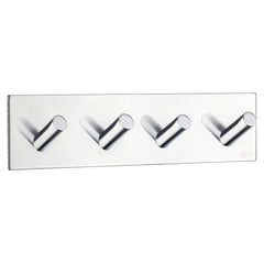 Fyrkrok Smedbo Självhäftande Kantig Krom Blank