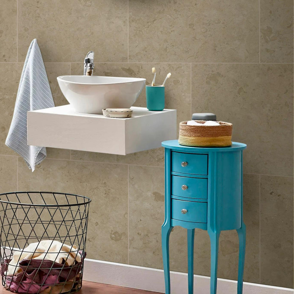 Klinker Jura Kalksten Taupe Matt 60x60