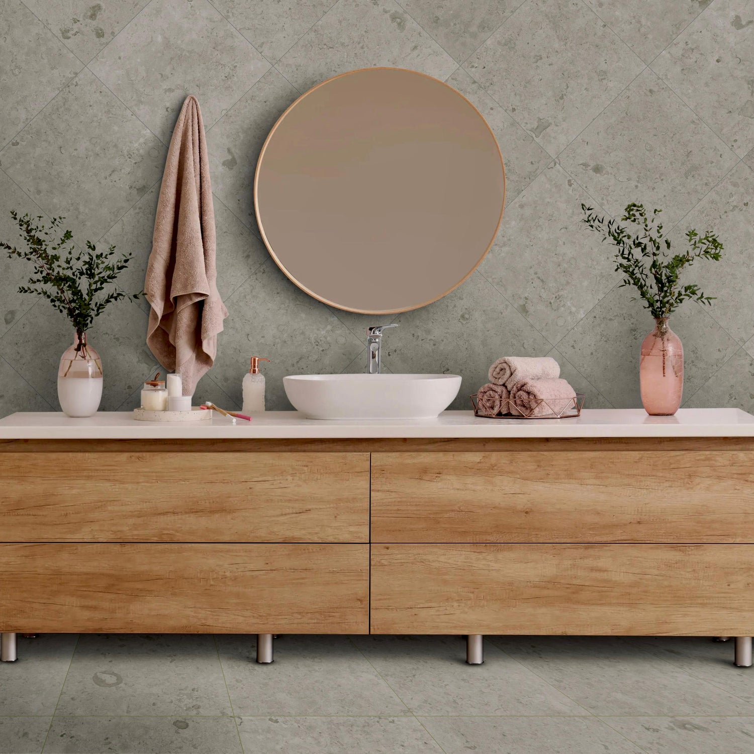 Klinker Jura Kalksten Gris Matt 60x60