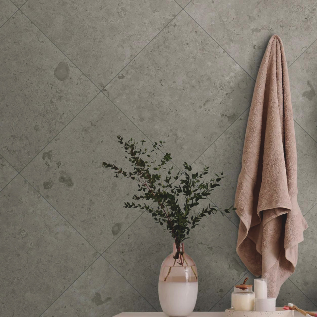 Klinker Jura Kalksten Gris Matt 60x60