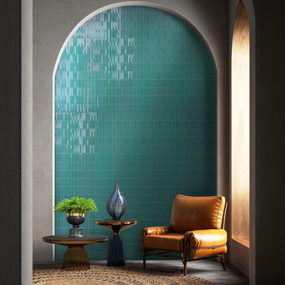 Kakel Melody Turquoise Blank 20x20