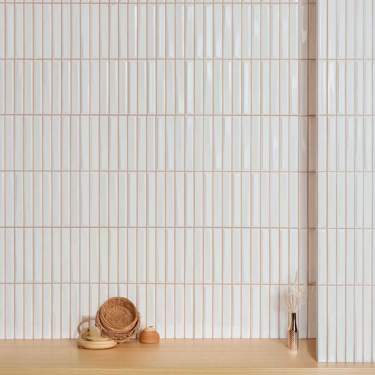 Kakel Melody White Blank 20x20