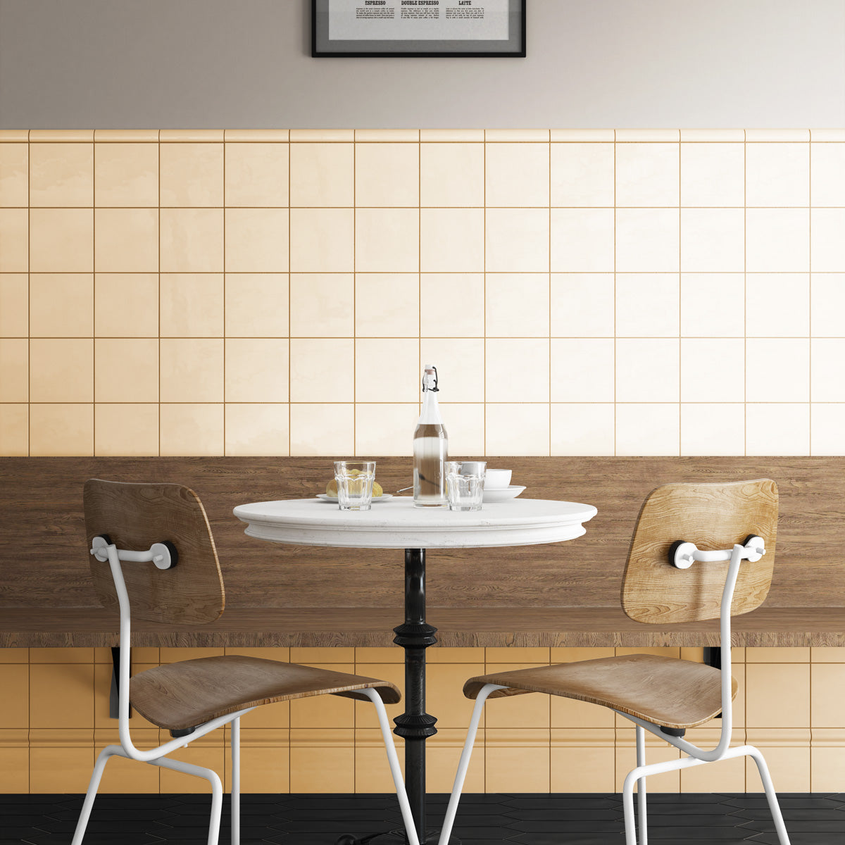 Provbit Kakel Vision Cream Blank 15x15