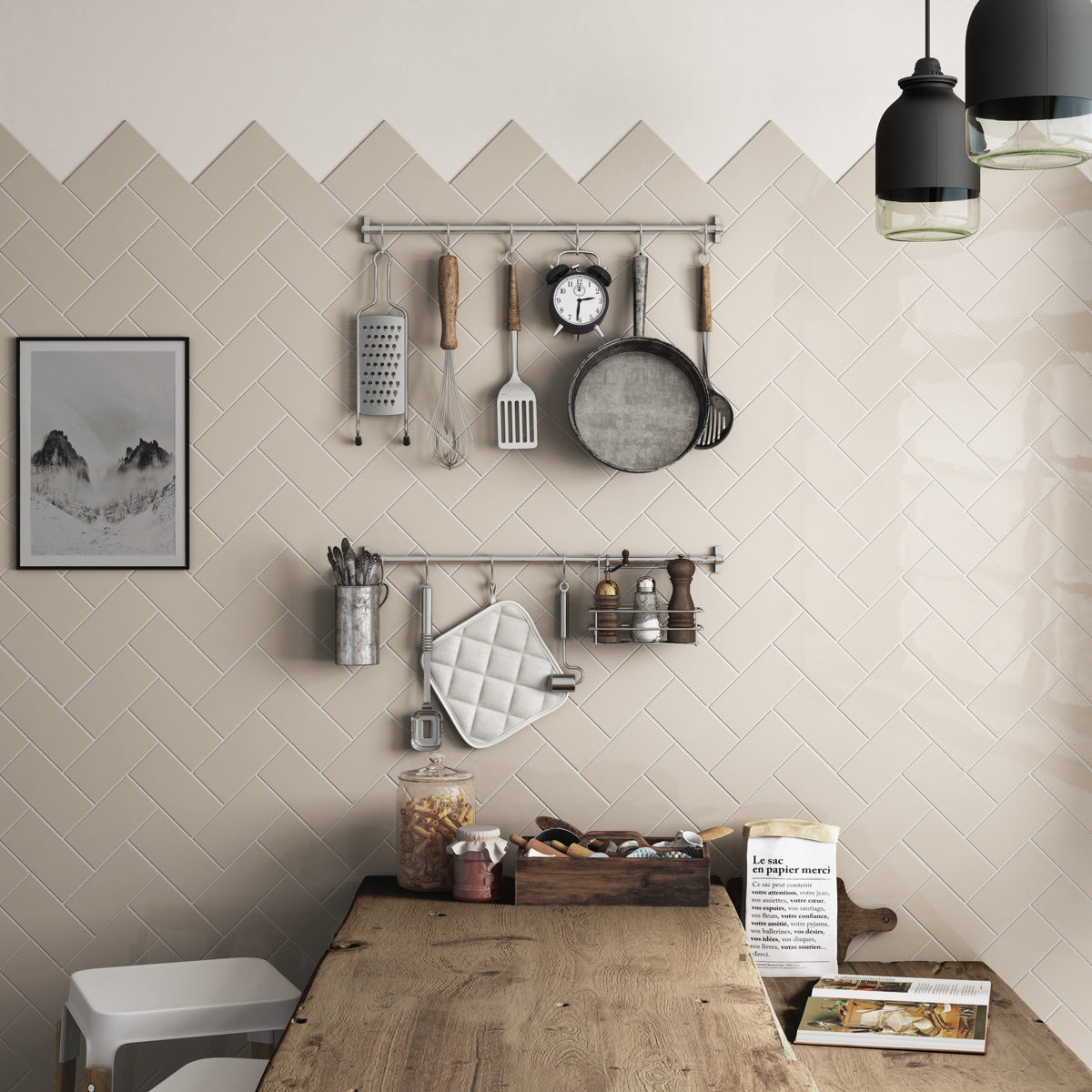 Provbit Kakel Vision Cream Blank 7,5x15