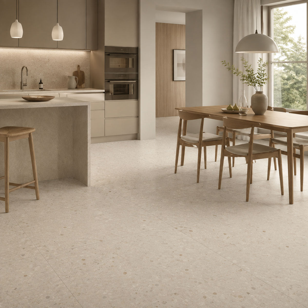 Klinker Oikos Terrazzo Beige Matt 100x100