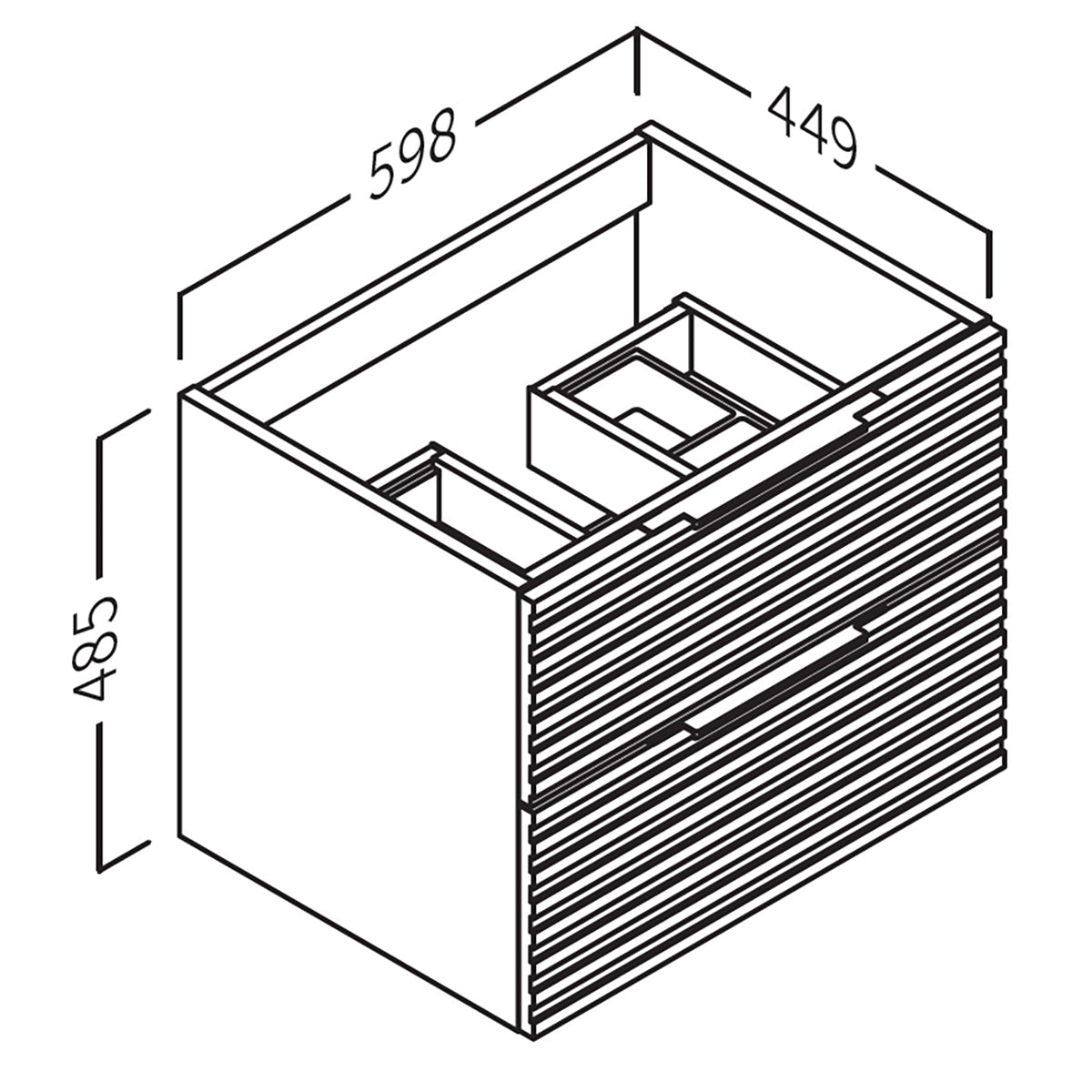 Kommod 60 cm Tenfors Stilja Valnöt