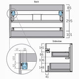 Kommod 80 cm Tenfors Rosendal Ek