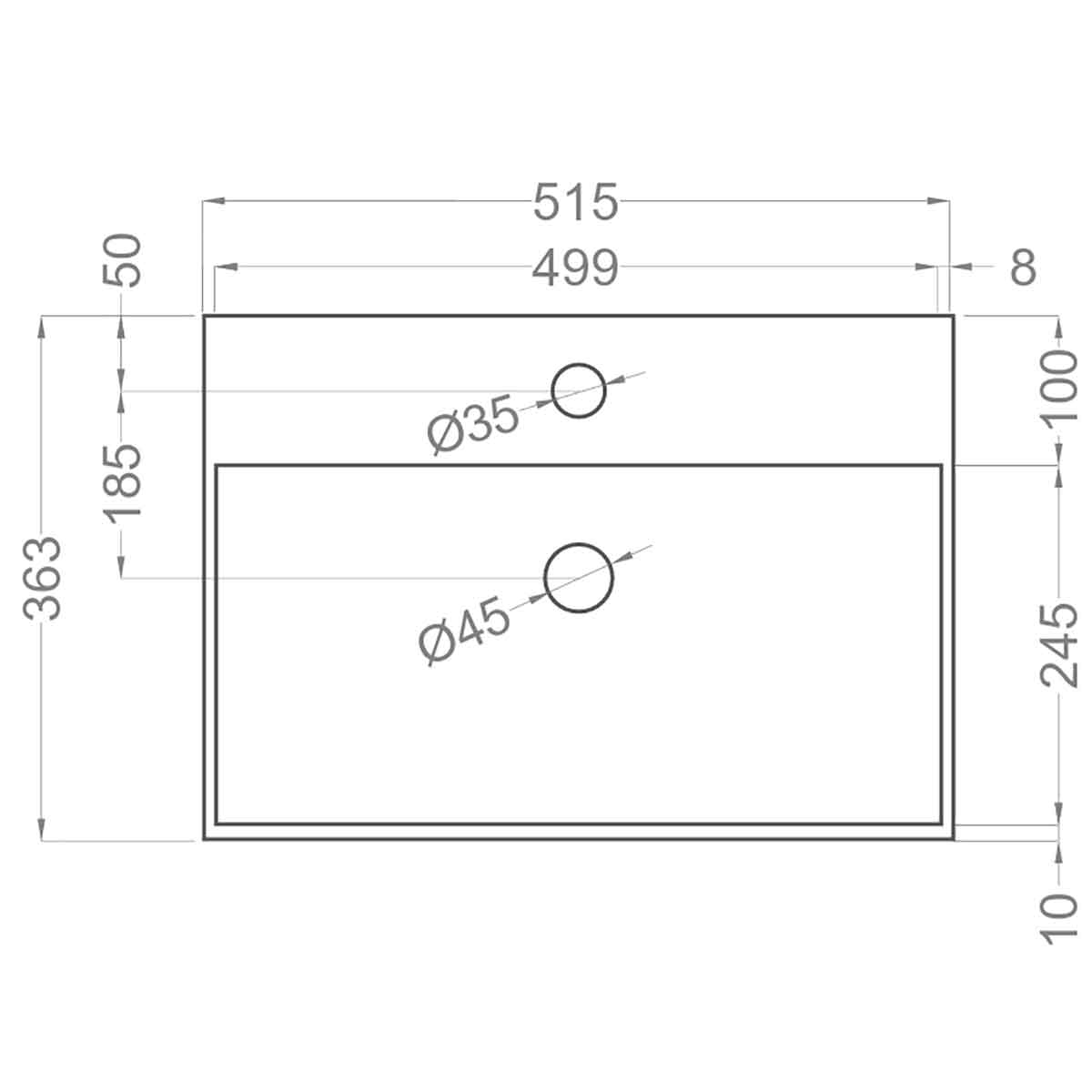 Badrumsmöbel Set Tenfors Smidig 50 cm Beige Mink