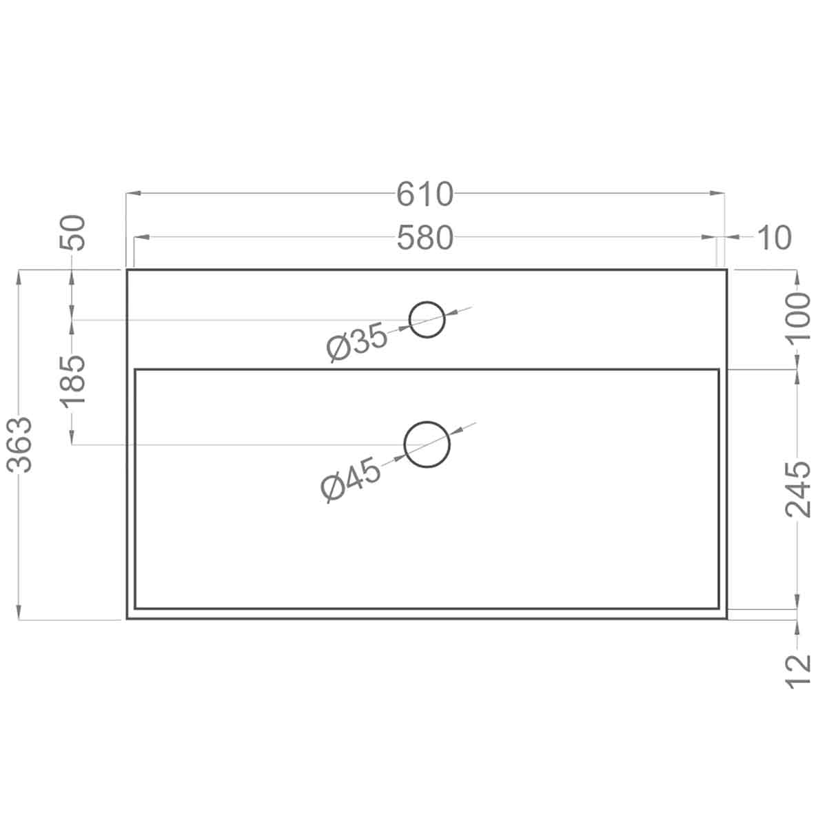 Badrumsmöbel Set Tenfors Smidig 60 cm Beige Mink