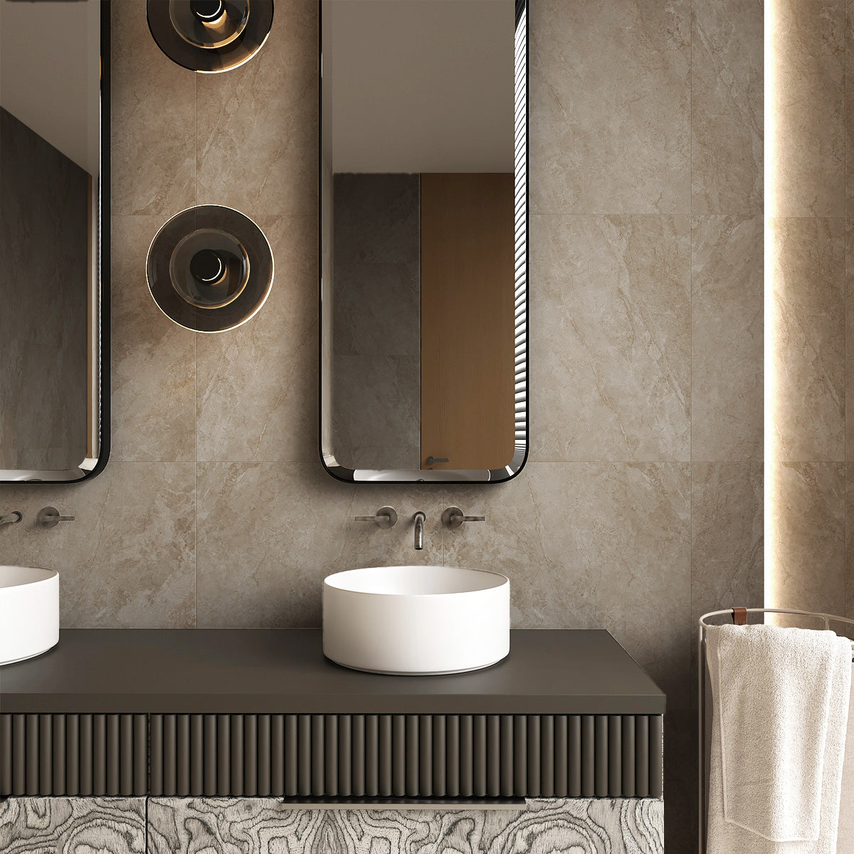 Klinker Marais Beige Marmor Matt 60x60