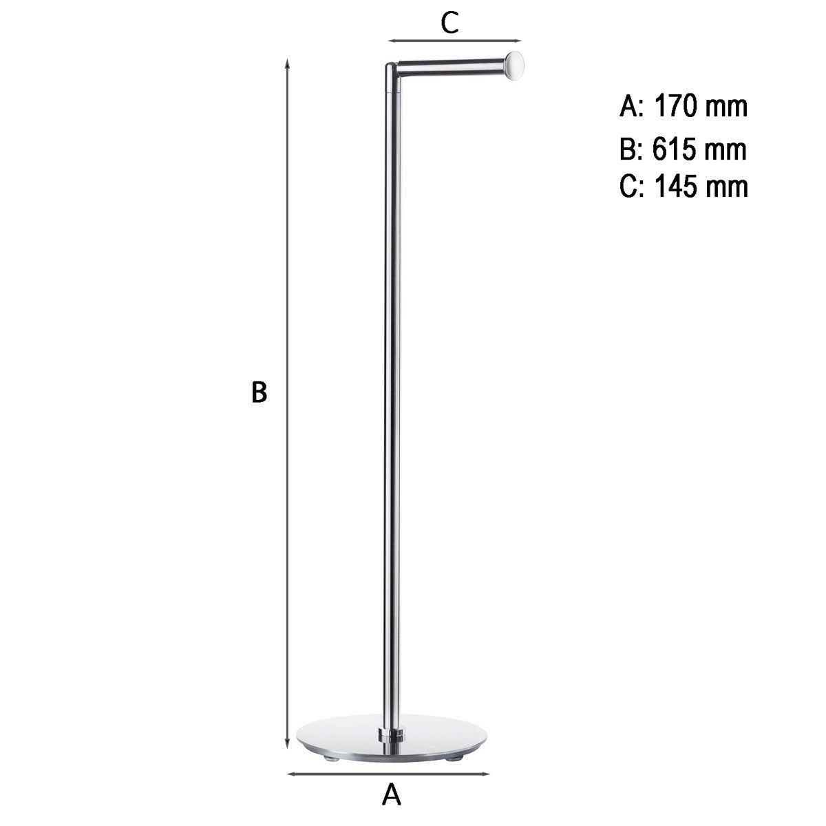 Toalett-/Reservepapirholder Smedbo Outline Rustfritt Polert