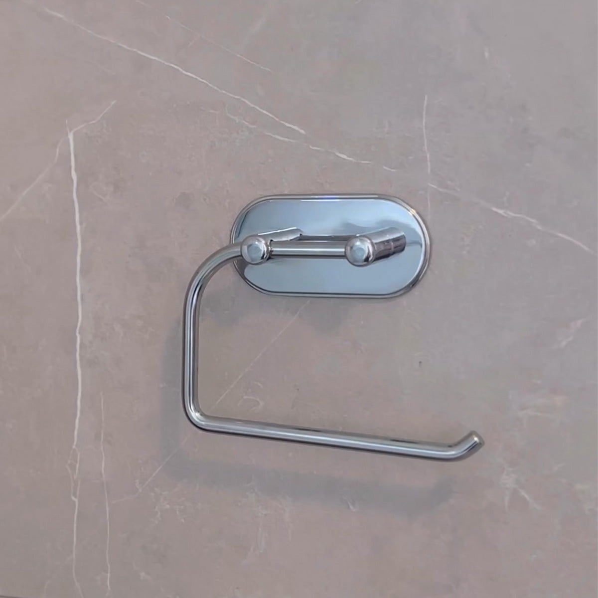 Toalettpappershållare Smedbo Självhäftande Krom Blank