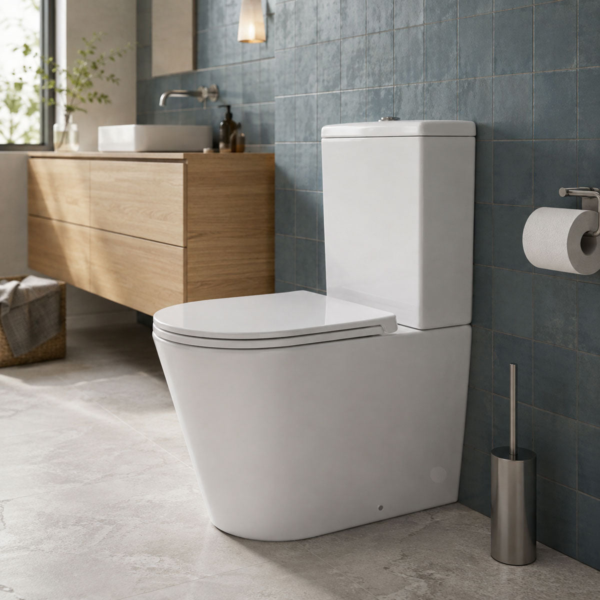 Toalettstol Tenfors Sanitario Vit Blank