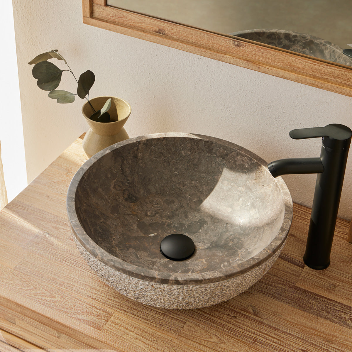 Tvättställ Basalt 40x40x15 cm