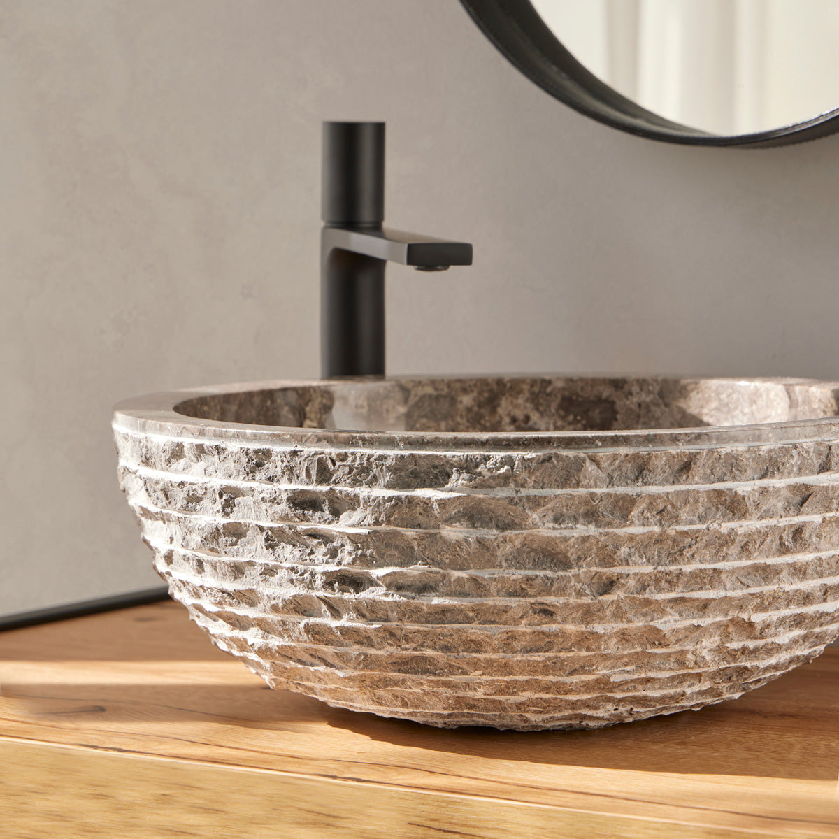 Tvättställ Lavasten 40x40x15 cm