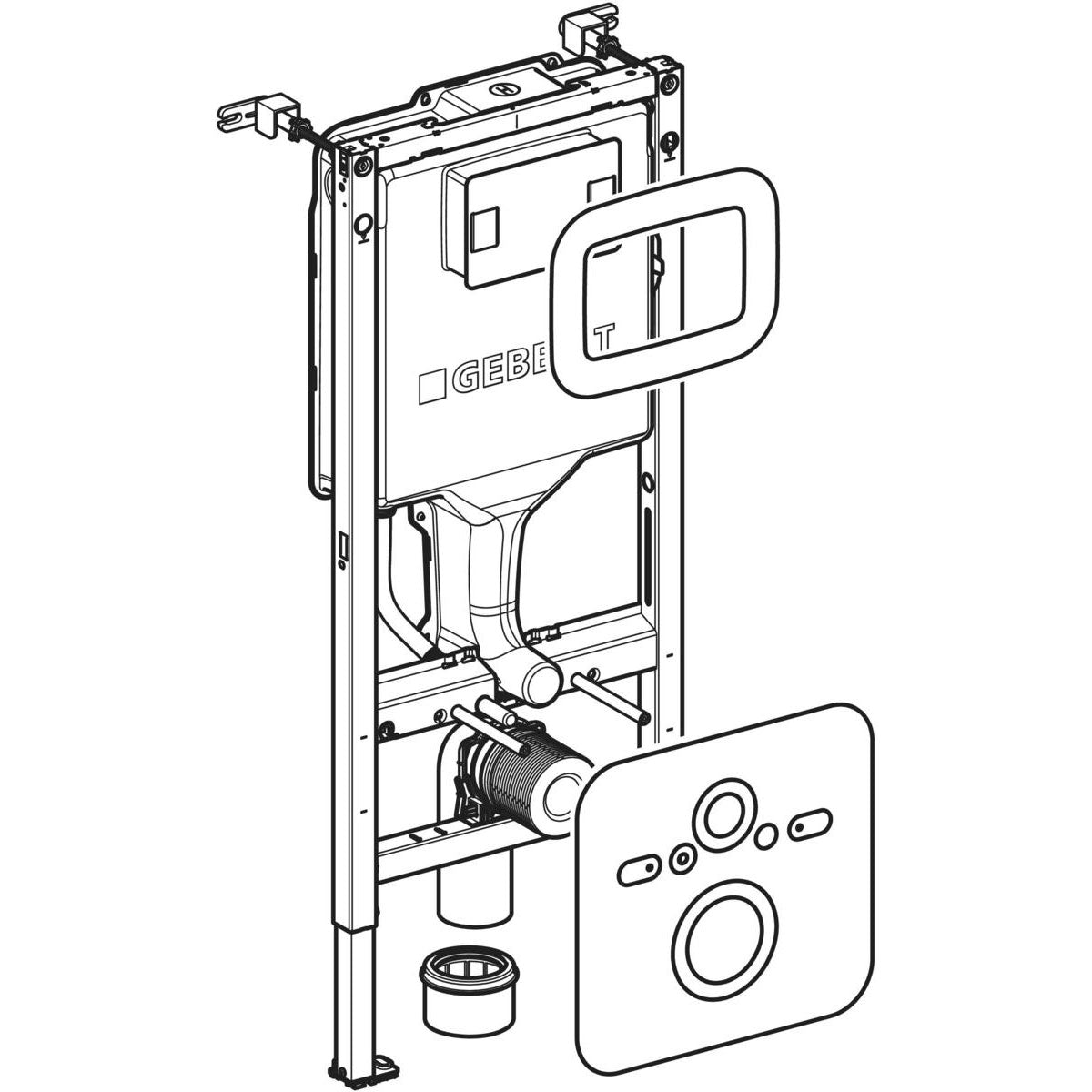 WC-fixtur Geberit Duofix SAWA Sigma H112