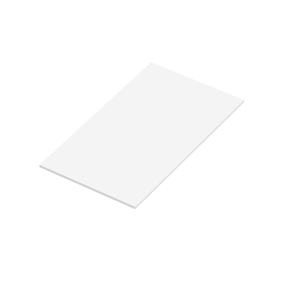 Bänkskiva Solid Surface Tenfors 80x45 cm Vit Matt