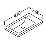 Badrumsmöbel Set Tenfors Elsa 40 cm Vit matt