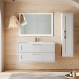 Badrumsspegel 120x68 cm Tenfors Allmoge Vit Matt