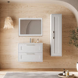 Badrumsspegel 80x68 cm Tenfors Allmoge Vit Matt