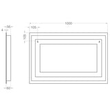 Badrumsspegel Imfri LED med Bluetooth 100x65 cm Tenfors Spoty