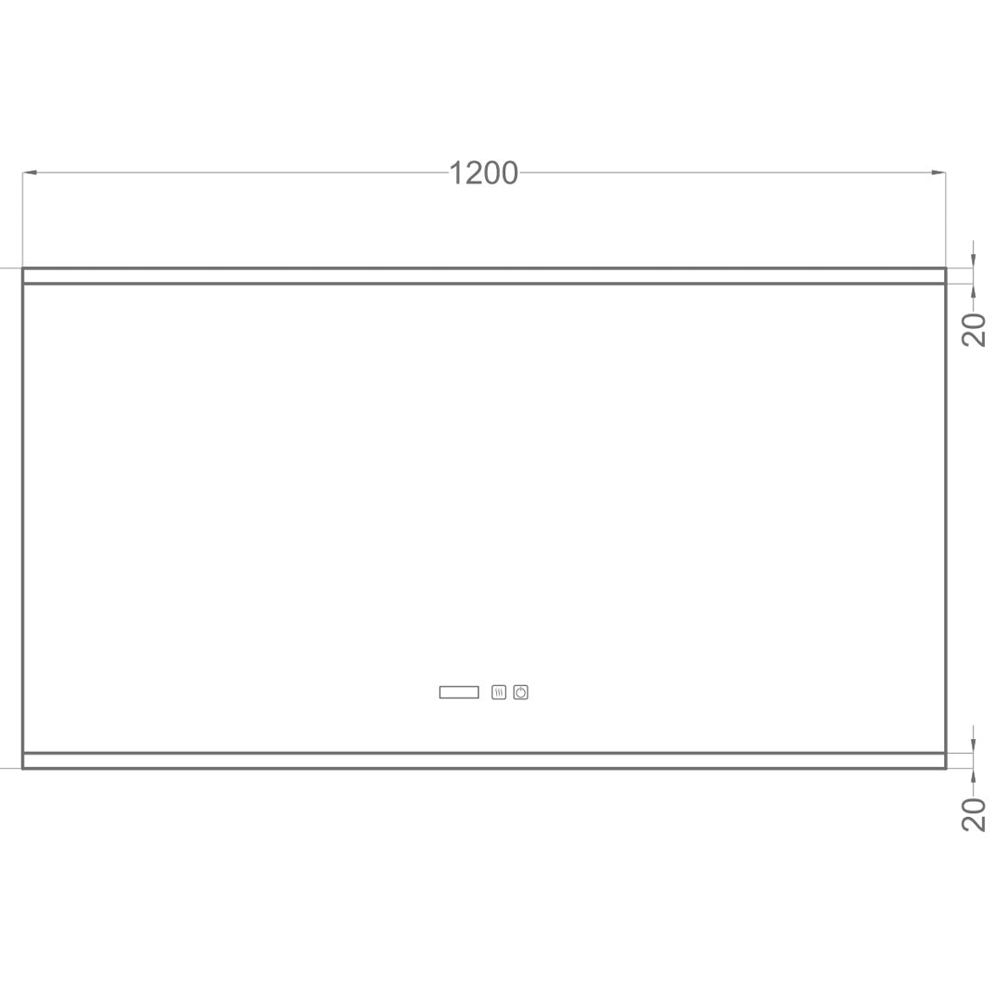 Badrumsspegel Imfri LED med Bluetooth 120x65 cm Tenfors Spoty