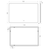 Badrumsspegel Imfri LED 120x80 cm Tenfors Verona