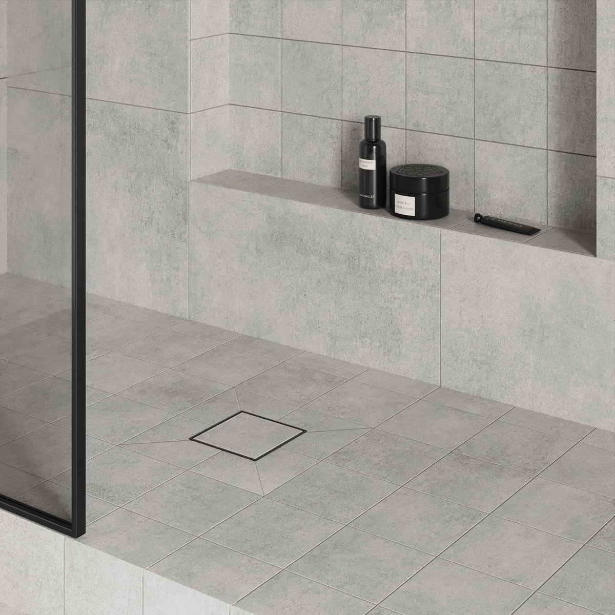 Klinker Concrete Light Grey Matt 15x15