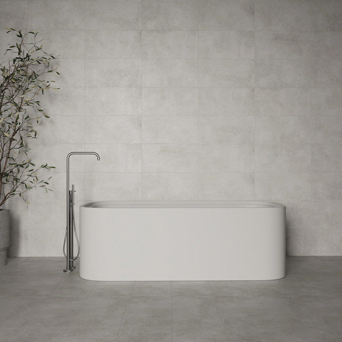 Klinker Concrete Light Grey Matt 30x60
