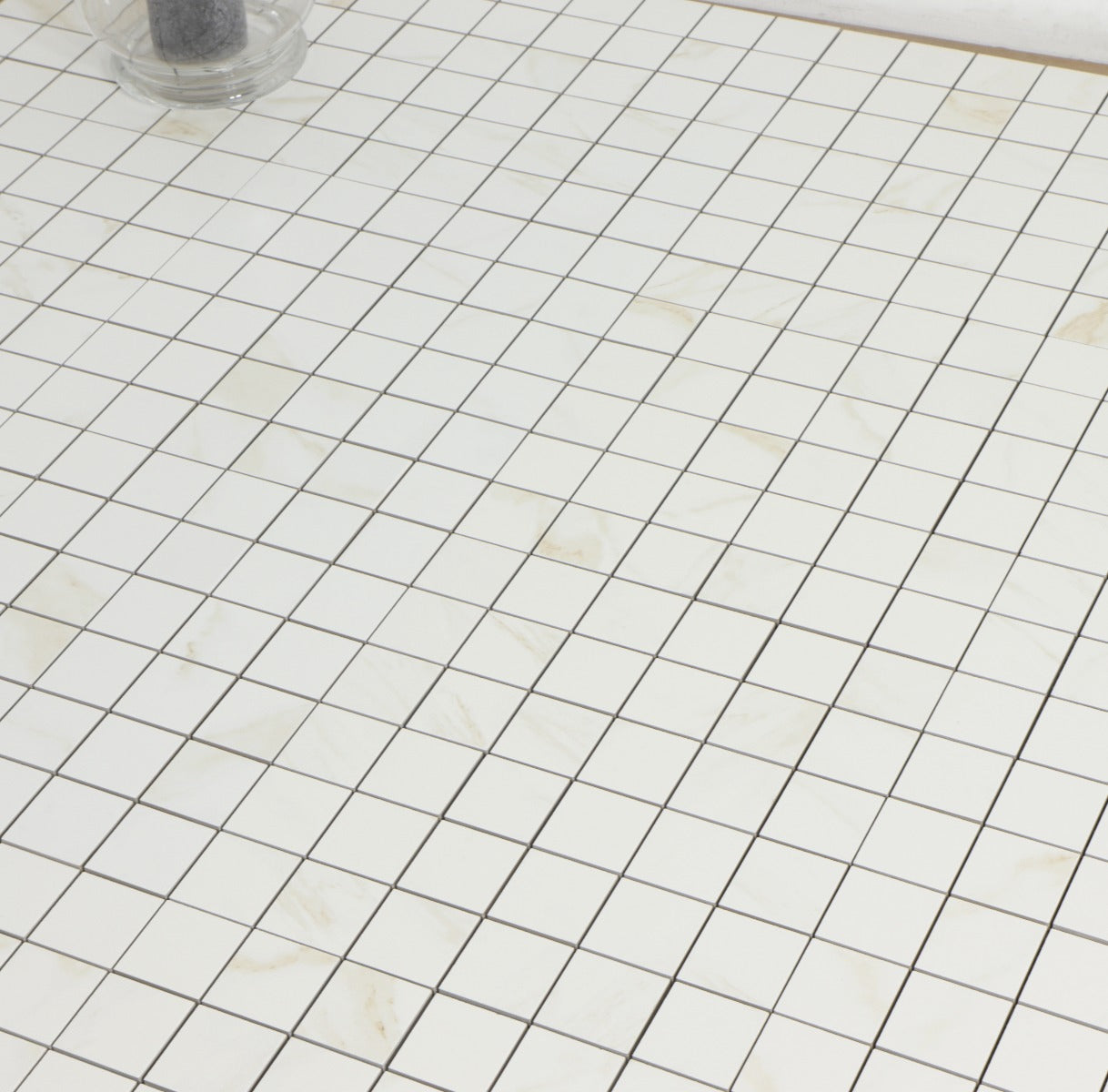 Mosaik Naos Gold Matt Marmor 5x5