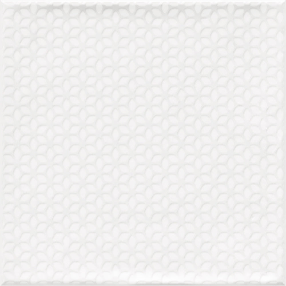 Veggflis Bugis Hvit 20x20