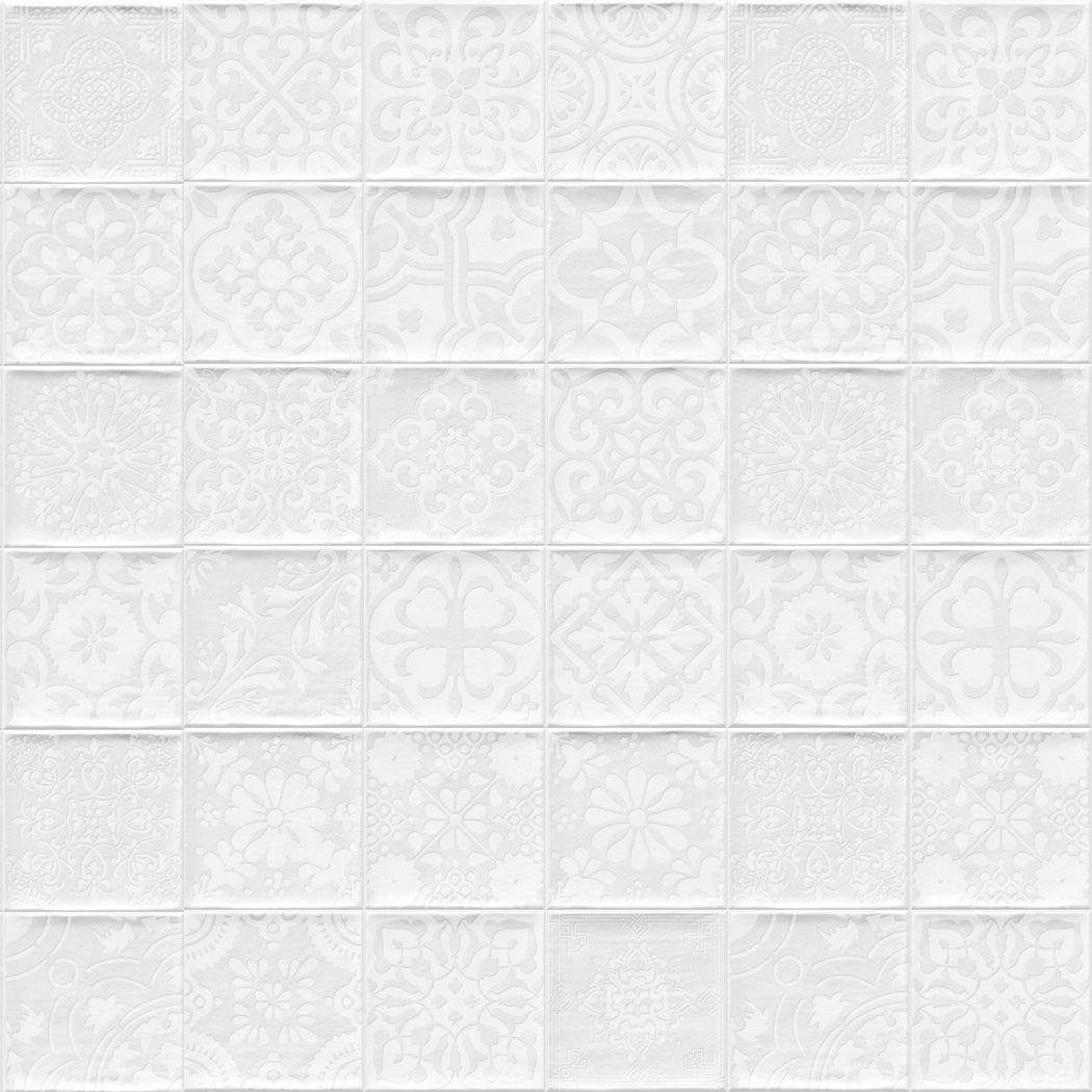 Veggflis Tamil Hvit 13x13