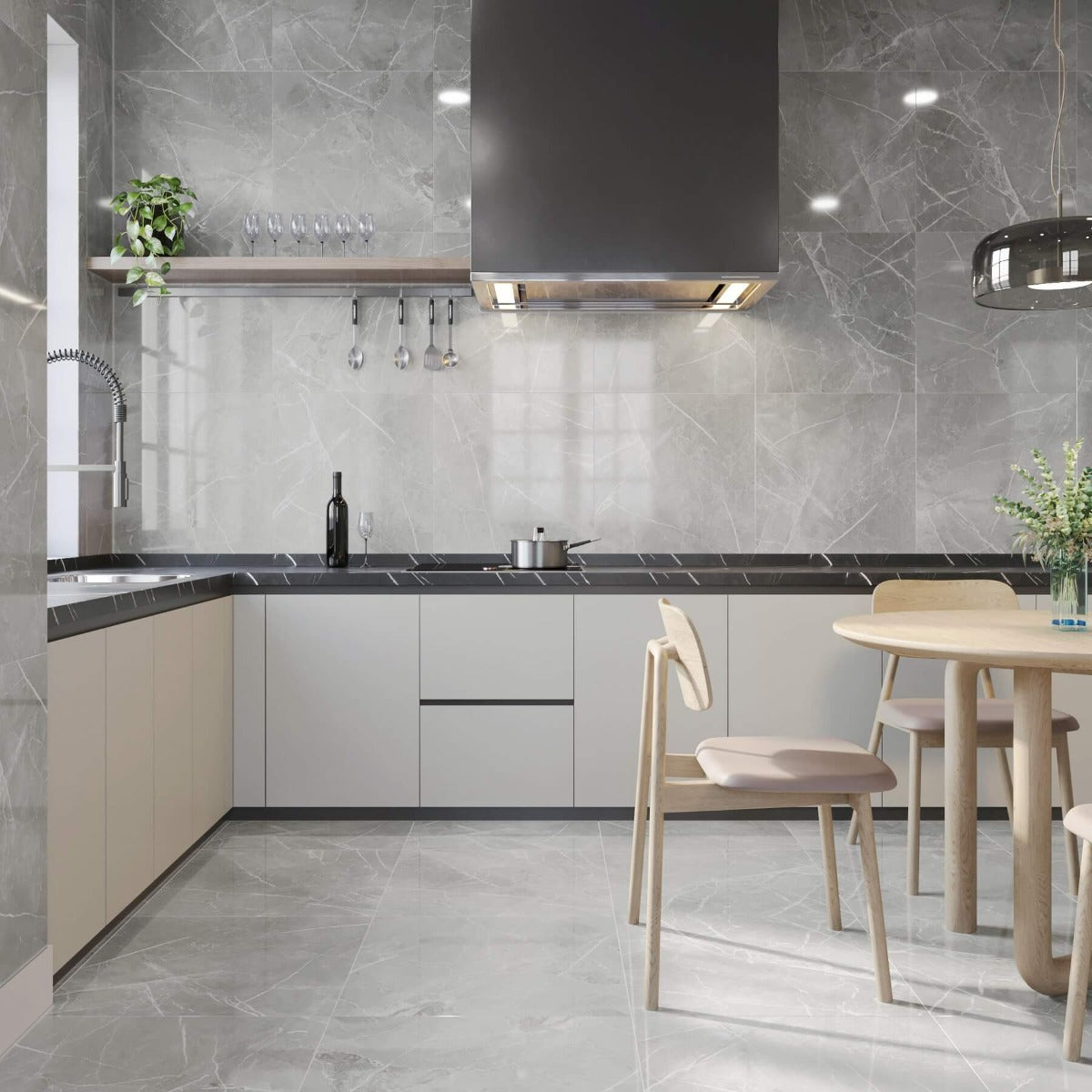 Klinker Aura Perla Blank Marmor 60x60