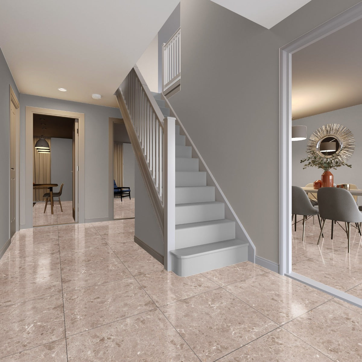 Klinker Artic Beige Marmor Blank 59x59