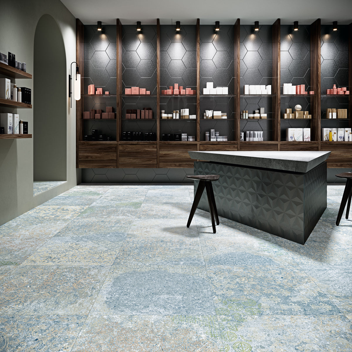 Klinker Bohemian Blue Matt 100x100