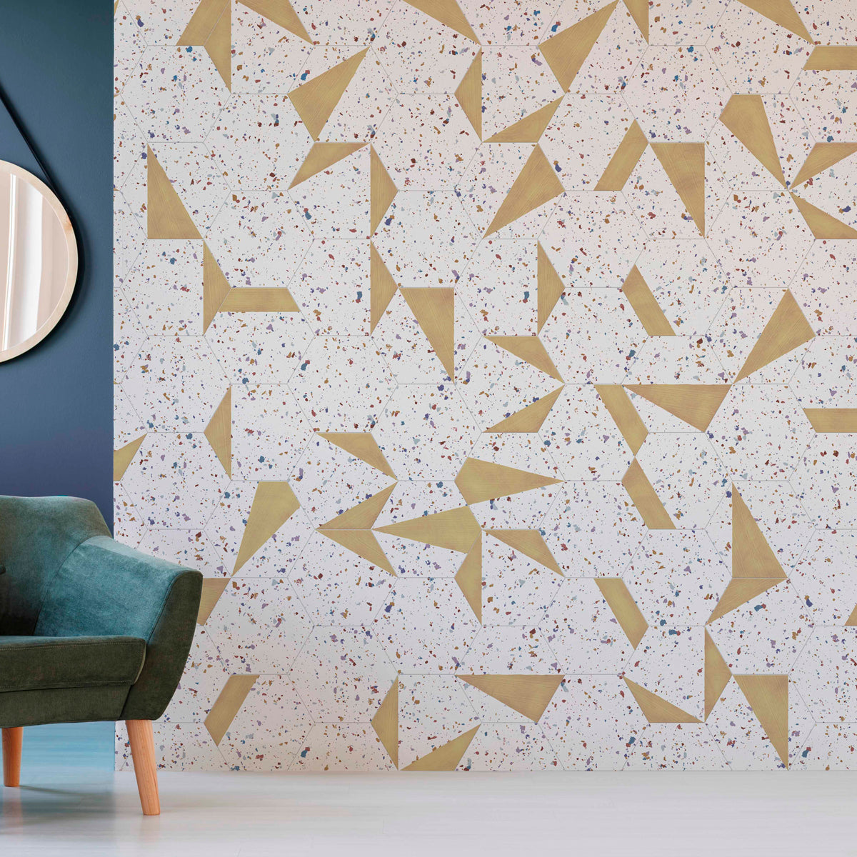 Klinker Stracciatella Hexagon Honey Matt 25x29