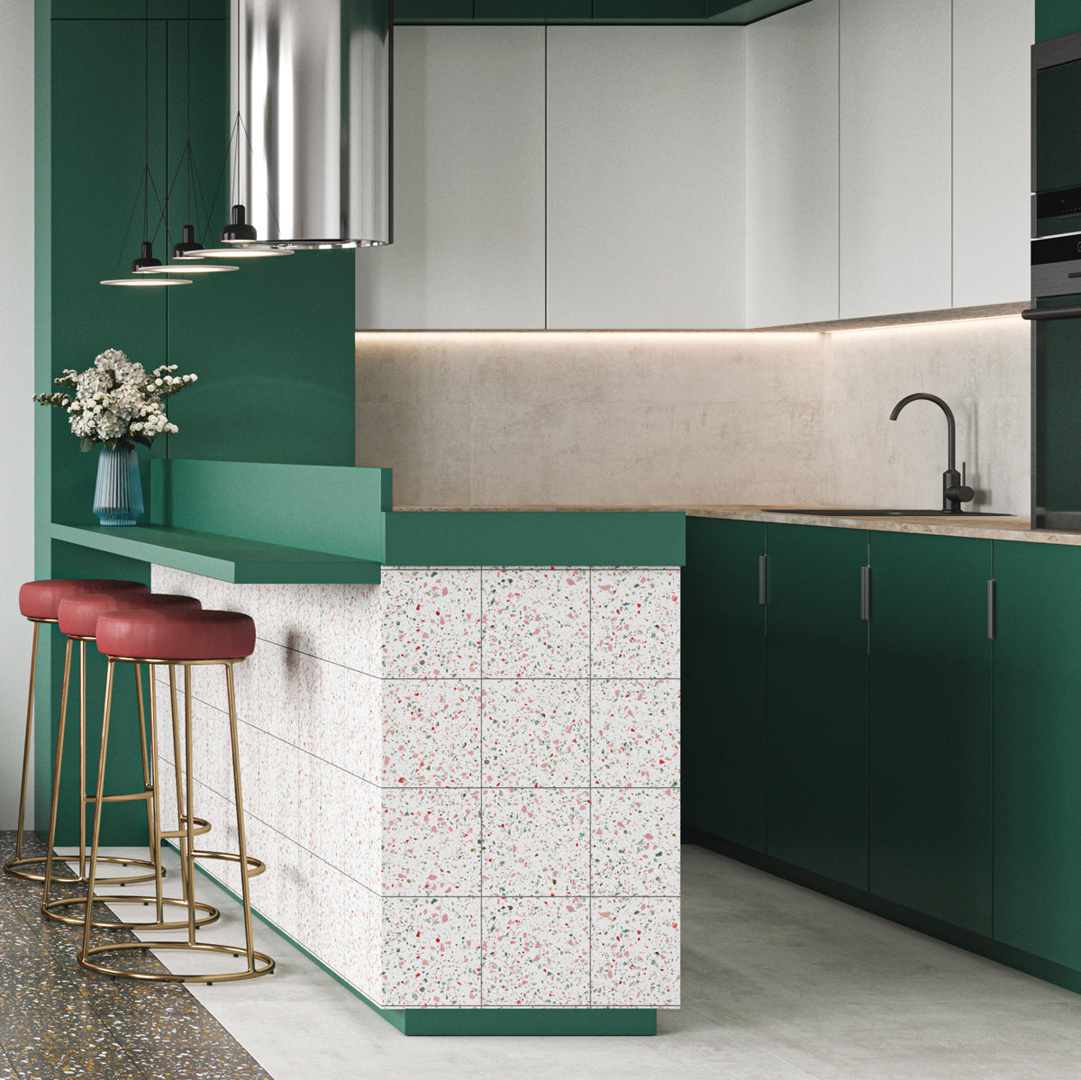 Klinker Terrazzo White Matt 60x60