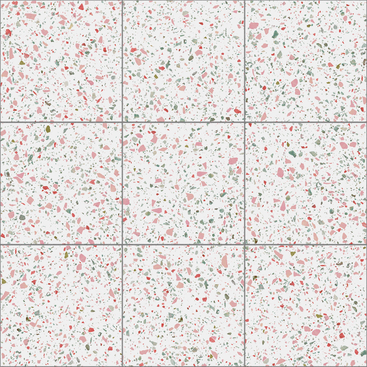 Klinker Terrazzo White Matt 60x60