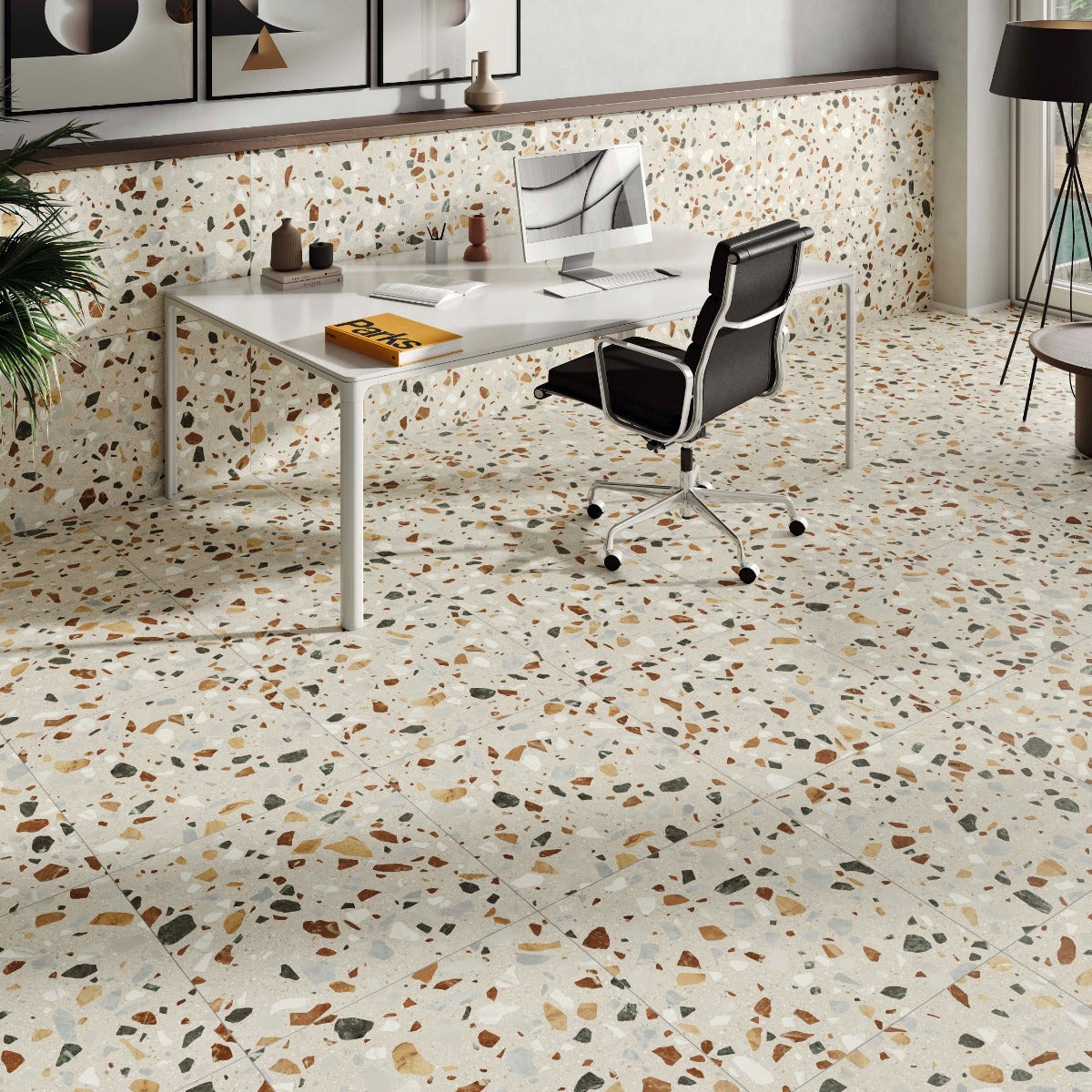 Klinker Terrazzo XL Beige Matt 60x60
