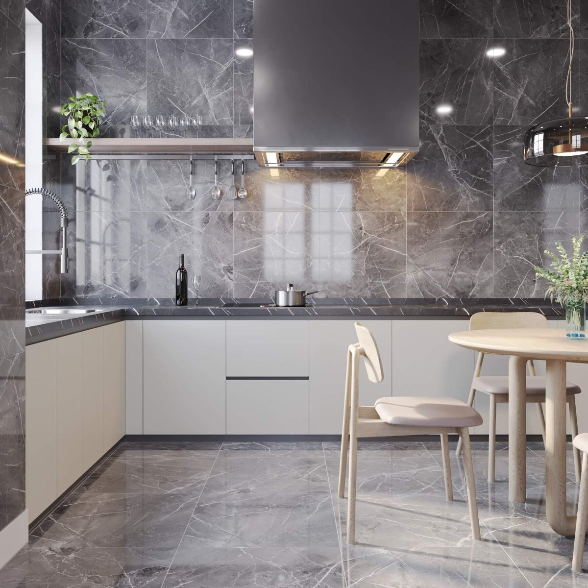 Klinker Aura Marengo Blank Marmor 60x60