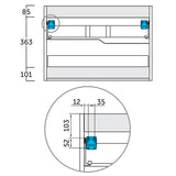 Kommod 100 cm Tenfors Bambu Ek Matt