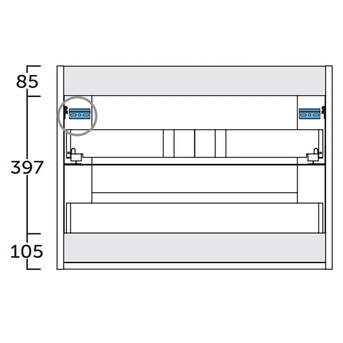 Kommod 120 cm Tenfors Allmoge Antracit