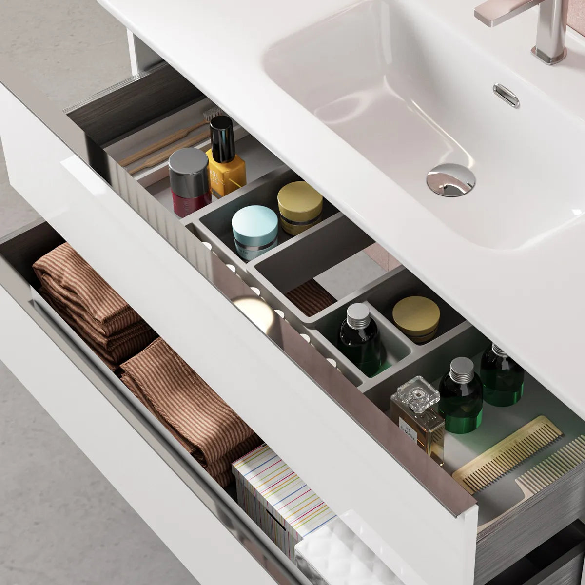 Kommod 120 cm Tenfors Harmoni Vit Matt 4 lådor